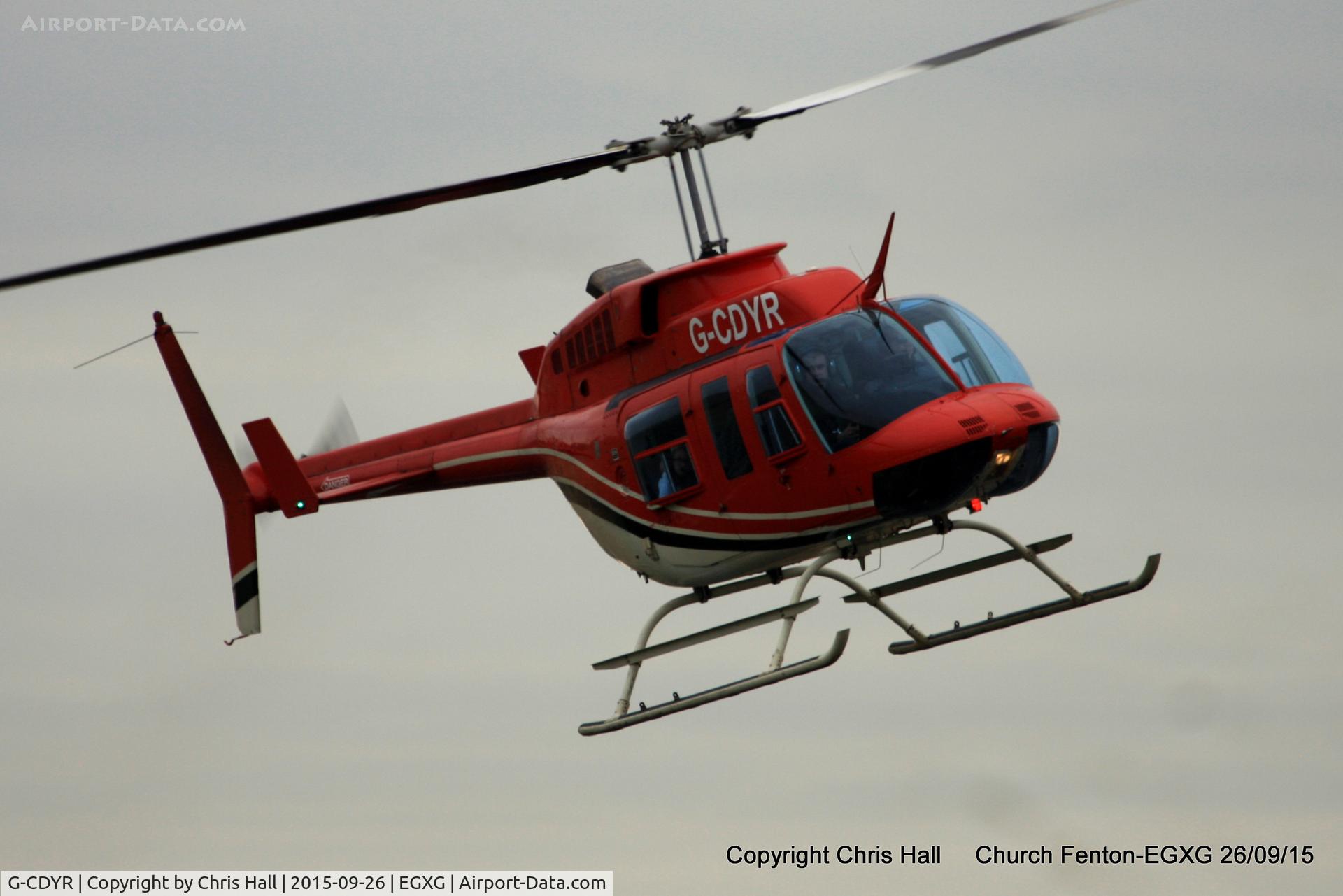 G-CDYR, 1988 Bell 206L-3 LongRanger III C/N 51237, at the Yorkshire Airshow