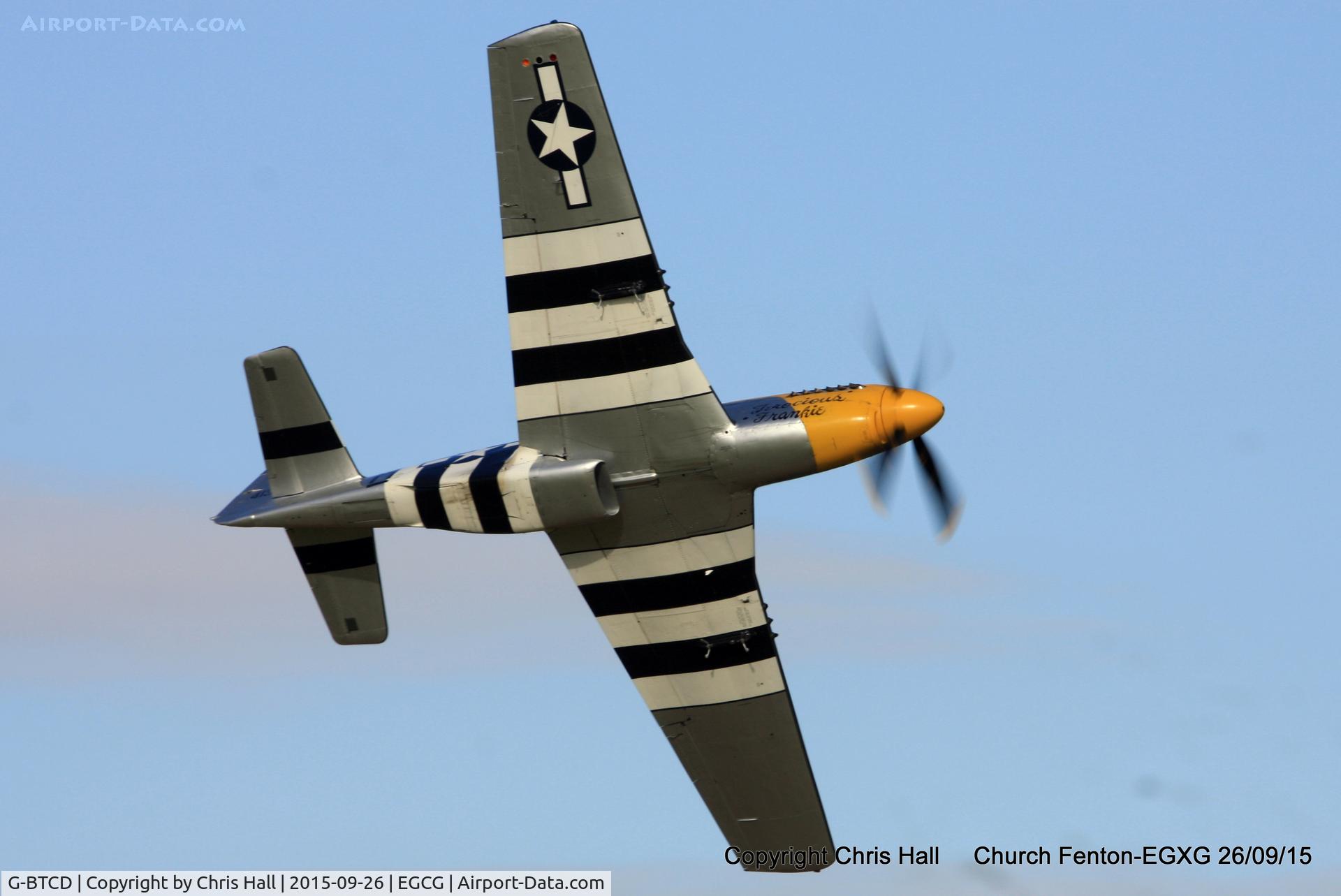 G-BTCD, 1944 North American P-51D Mustang C/N 122-39608, at the Yorkshire Airshow