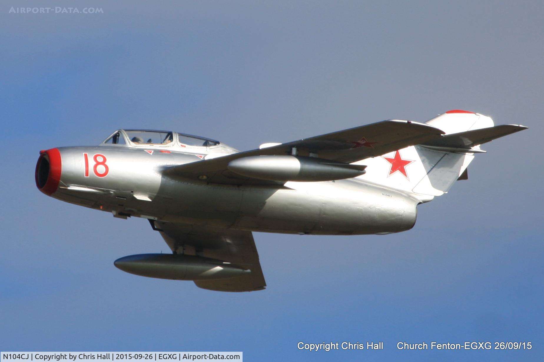 N104CJ, 1952 PZL-Mielec SBLim-2 (MiG-15UTI) C/N 1A01004, at the Yorkshire Airshow