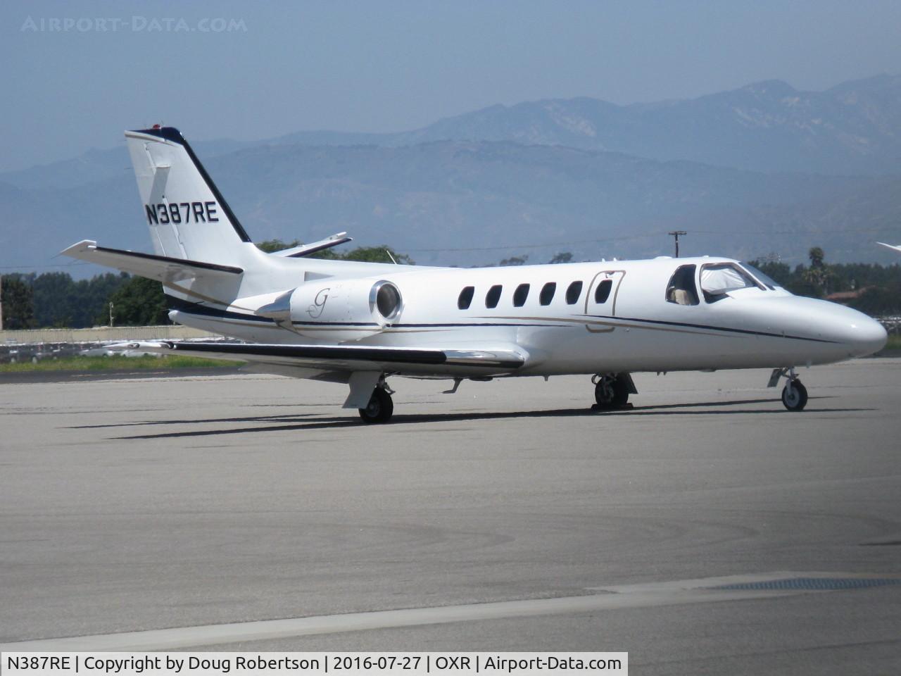 N387RE, Cessna 550 C/N 550-0575, 1988 Cessna 550 CITATION S/II, two JT15D-4B Turbofans 2,500 lbft thrust each, on transient ramp
