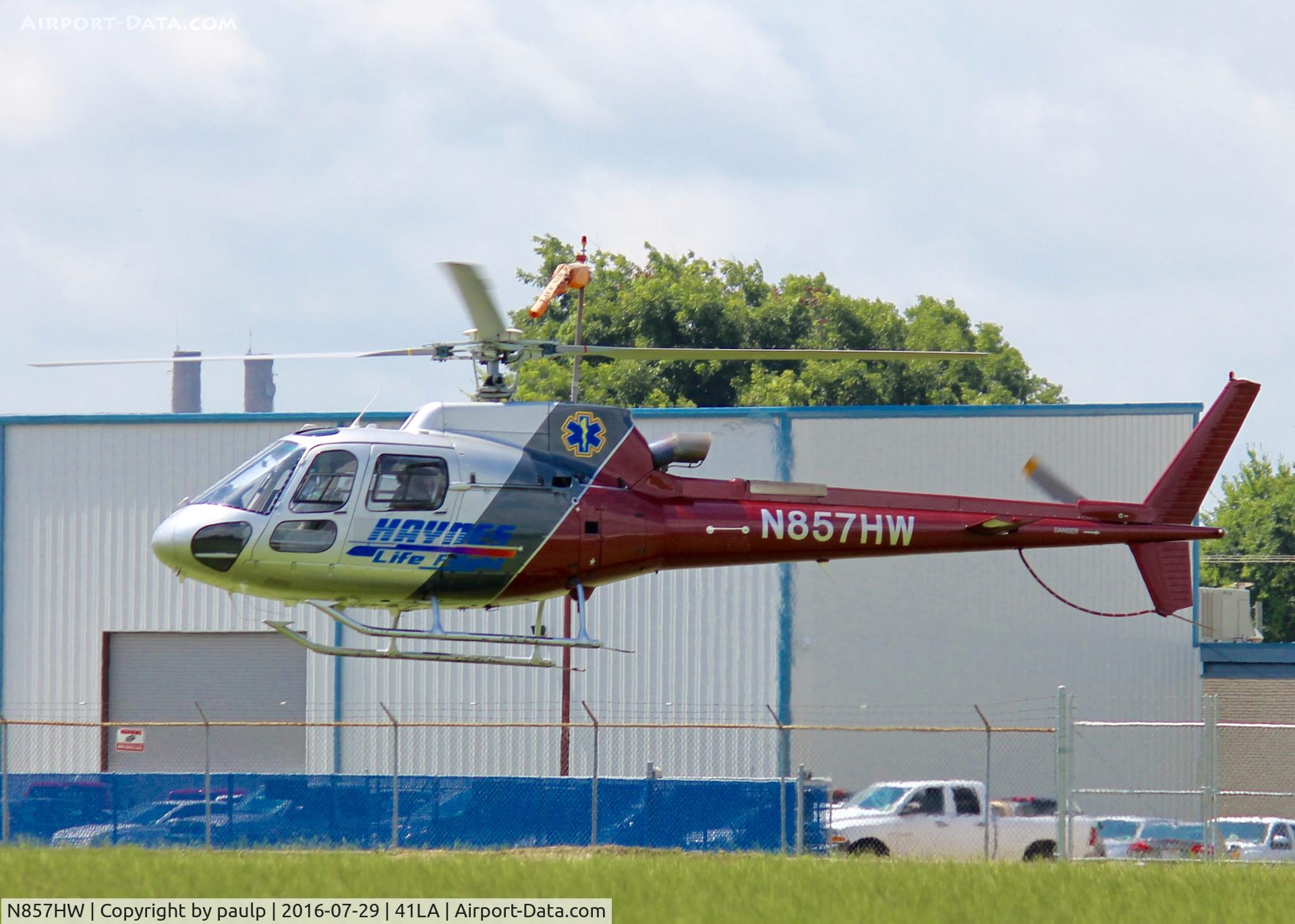 N857HW, 1999 Eurocopter AS-350B-3 Ecureuil Ecureuil C/N 3188, At Metro Aviation.