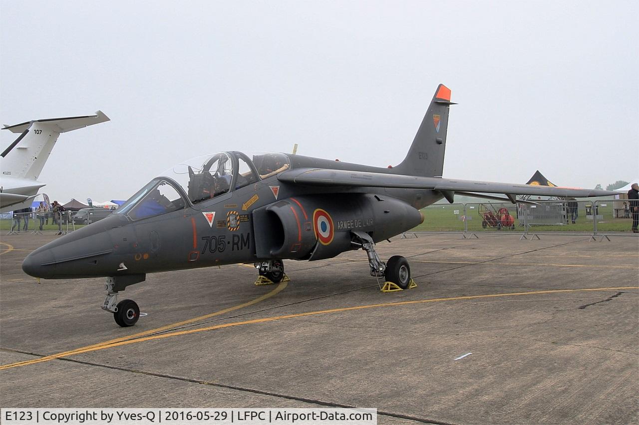 E123, Dassault-Dornier Alpha Jet E C/N E123, Dassault-Dornier Alpha Jet E, Static display, Creil Air Base 110 (LFPC-CSF) Open day 2016