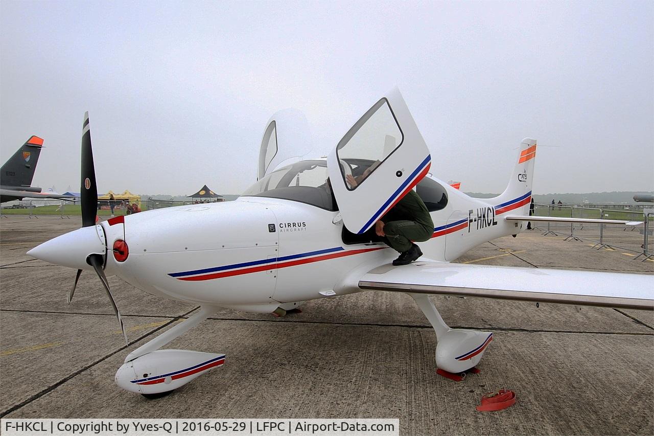 F-HKCL, 2012 Cirrus SR22 C/N 3877, Cirrus SR22, Static display, Creil Air Base 110 (LFPC-CSF) Open day 2016