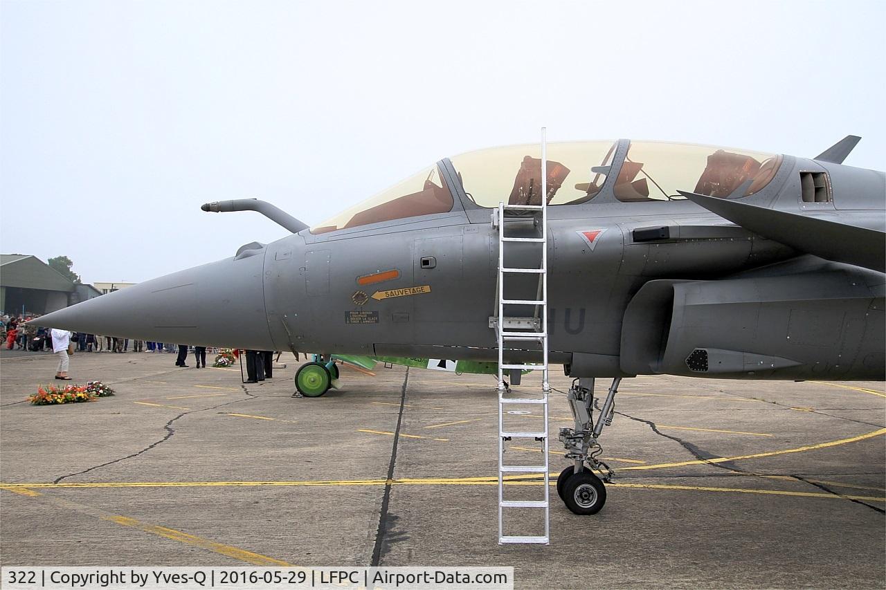 322, Dassault Rafale B C/N 322, Dassault Rafale B, Static display, Creil Air Base 110 (LFPC-CSF) Open day 2016