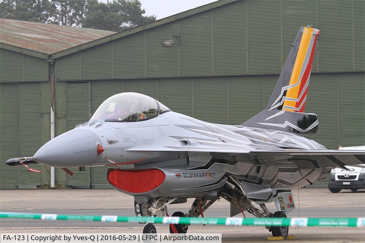 FA-123, SABCA F-16AM Fighting Falcon C/N 6H-123, Belgian Air Force SABCA F-16AM Fighting Falcon, Static display, Creil Air Base 110 (LFPC-CSF) Open day 2016