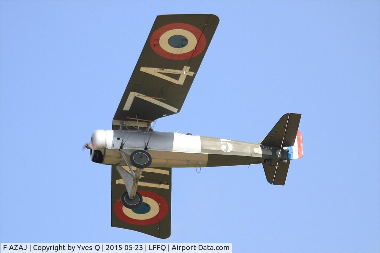 F-AZAJ, 1927 Morane-Saulnier MS-138EP-2 C/N 3220/138, Morane-Saulnier MS-138EP-2, On display, La Ferté-Alais Airfield (LFFQ) Air show 2015