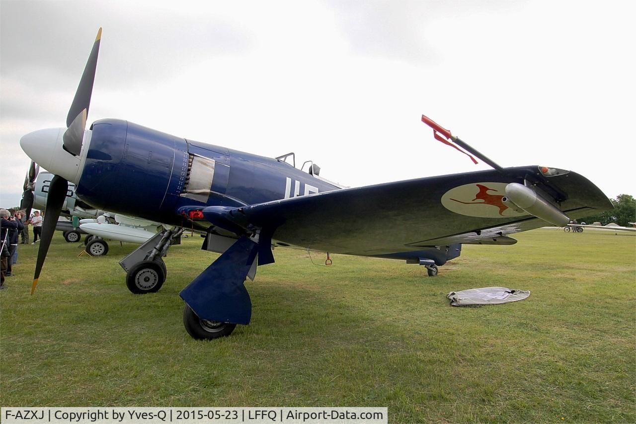 F-AZXJ, 1949 Hawker Sea Fury FB.11 C/N 37733, Hawker Sea Fury FB.11, Static display, La Ferté-Alais airfield (LFFQ) Airshow 2015