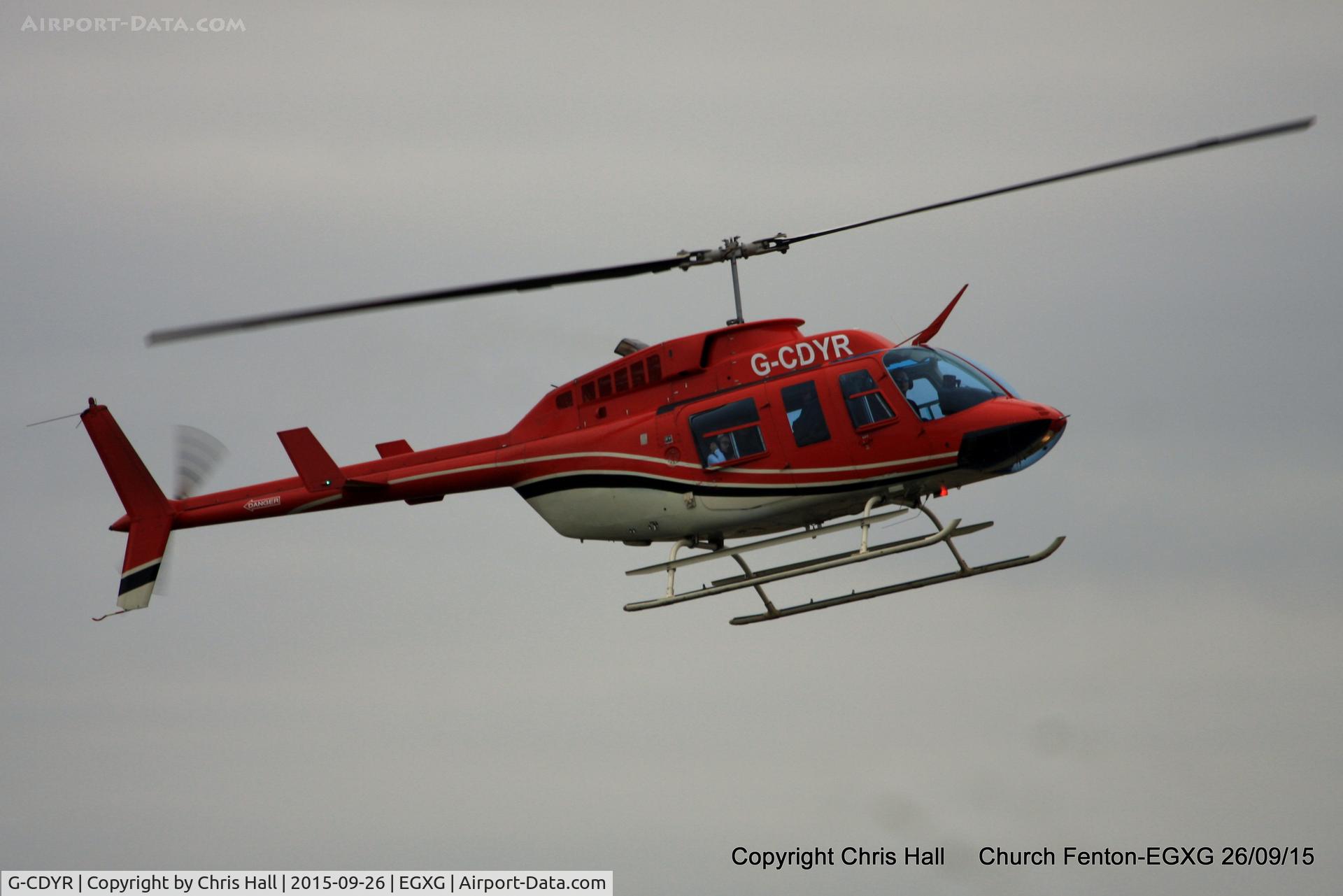G-CDYR, 1988 Bell 206L-3 LongRanger III C/N 51237, at the Yorkshire Airshow