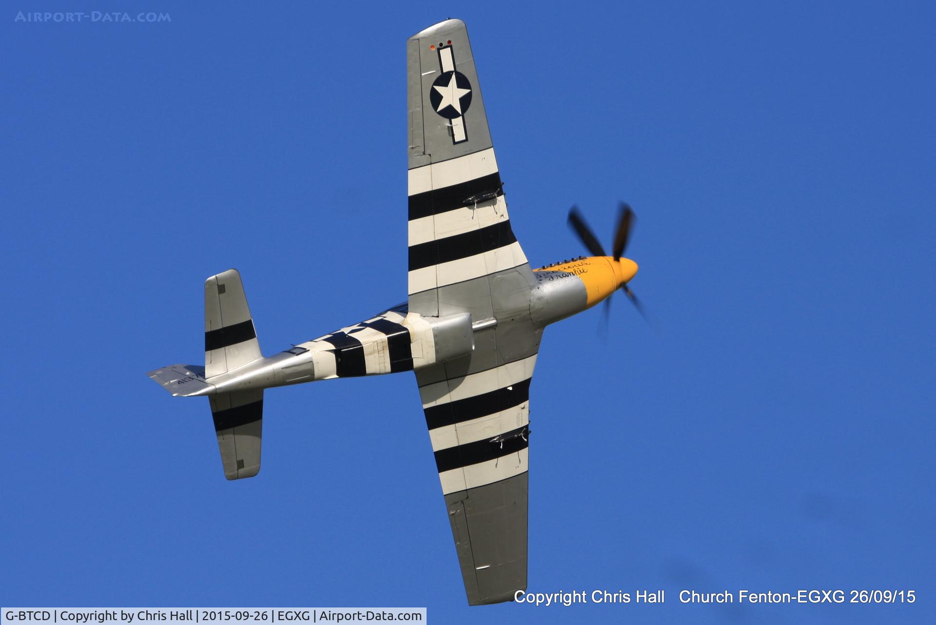 G-BTCD, 1944 North American P-51D Mustang C/N 122-39608, at the Yorkshire Airshow