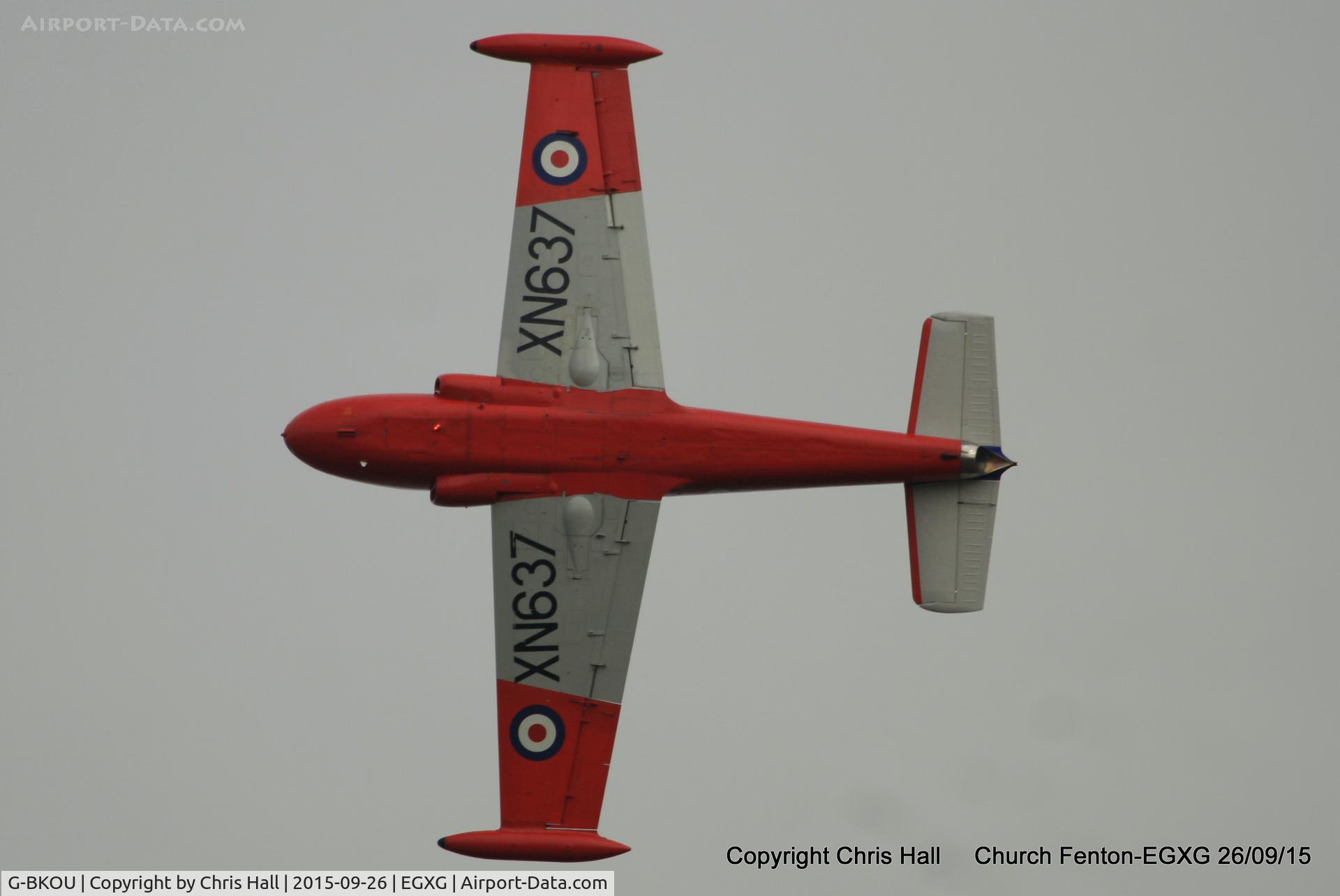 G-BKOU, 1961 Hunting P-84 Jet Provost T.3 C/N PAC/W/13901, at the Yorkshire Airshow