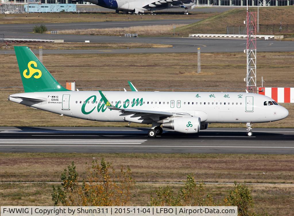 F-WWIG, 2015 Airbus A320-214 C/N 6846, C/n 6846 - To be B-8327