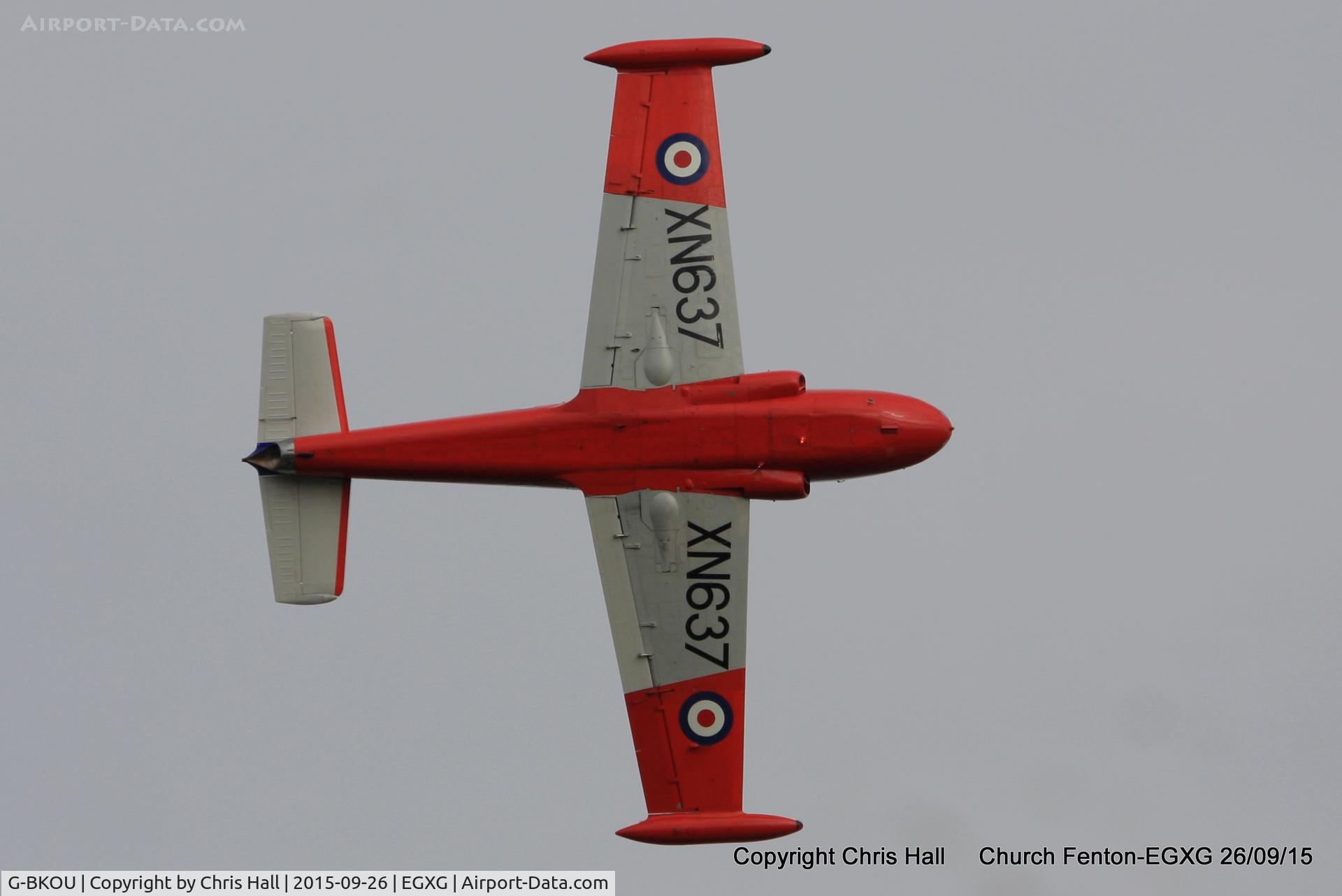 G-BKOU, 1961 Hunting P-84 Jet Provost T.3 C/N PAC/W/13901, at the Yorkshire Airshow