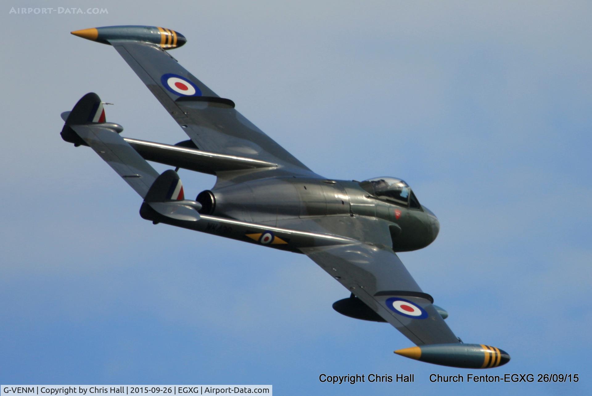 G-VENM, 1955 De Havilland DH-112 Venom FB.50 C/N 824, at the Yorkshire Airshow