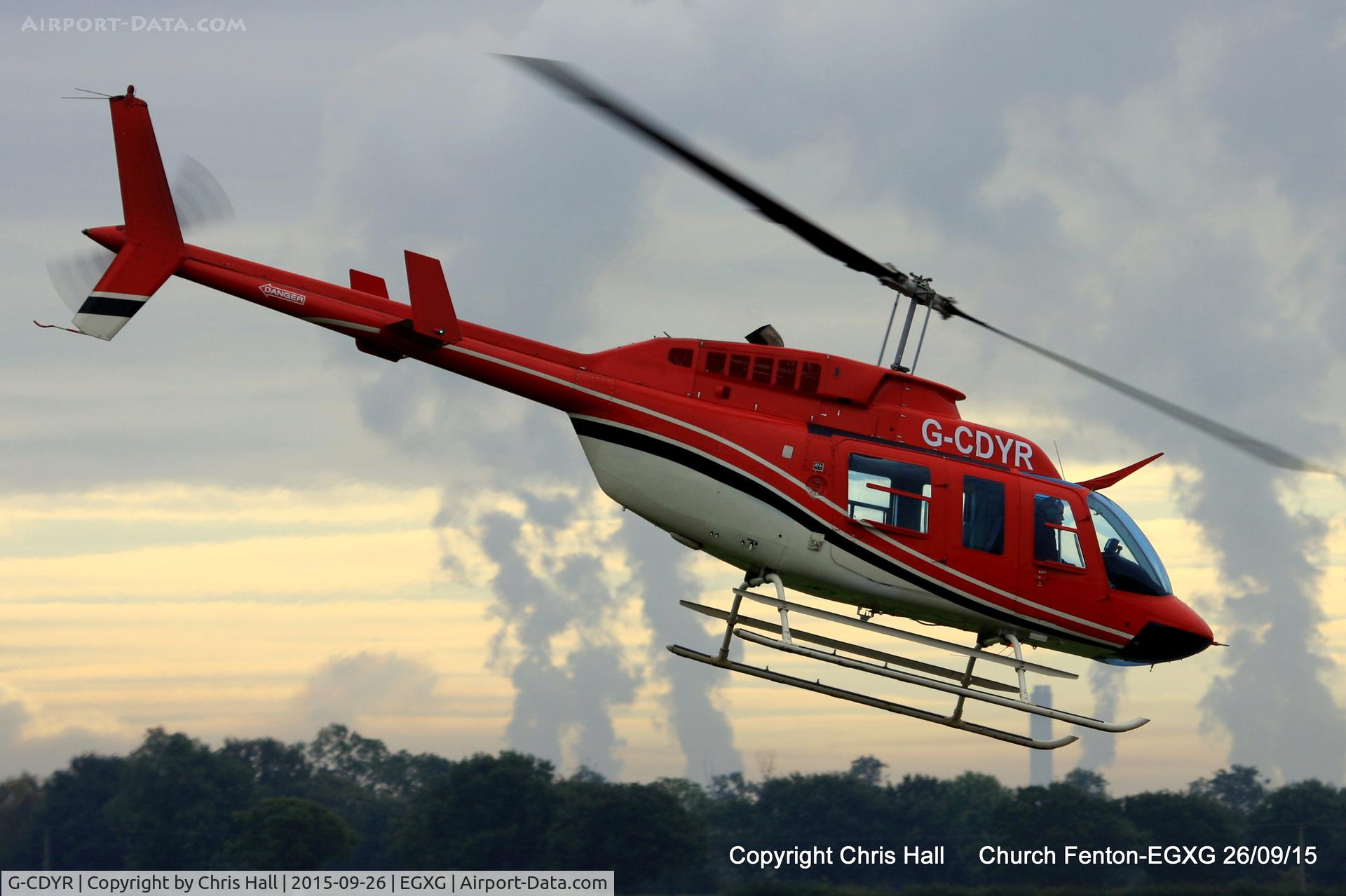 G-CDYR, 1988 Bell 206L-3 LongRanger III C/N 51237, at the Yorkshire Airshow