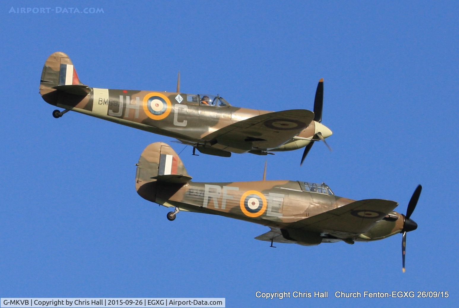 G-MKVB, 1942 Supermarine 349 Spitfire LF.Vb C/N CBAF.2461, at the Yorkshire Airshow