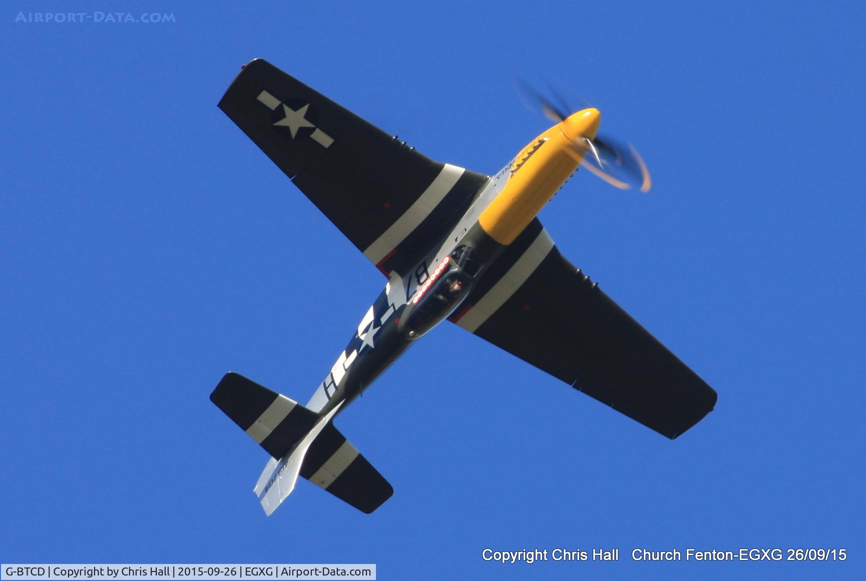 G-BTCD, 1944 North American P-51D Mustang C/N 122-39608, at the Yorkshire Airshow