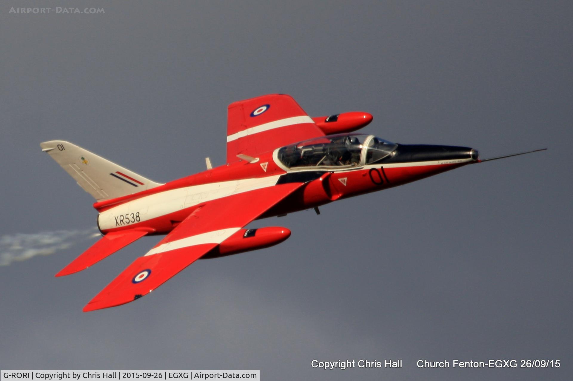 G-RORI, 1963 Hawker Siddeley Gnat T.1 C/N FL549, at the Yorkshire Airshow