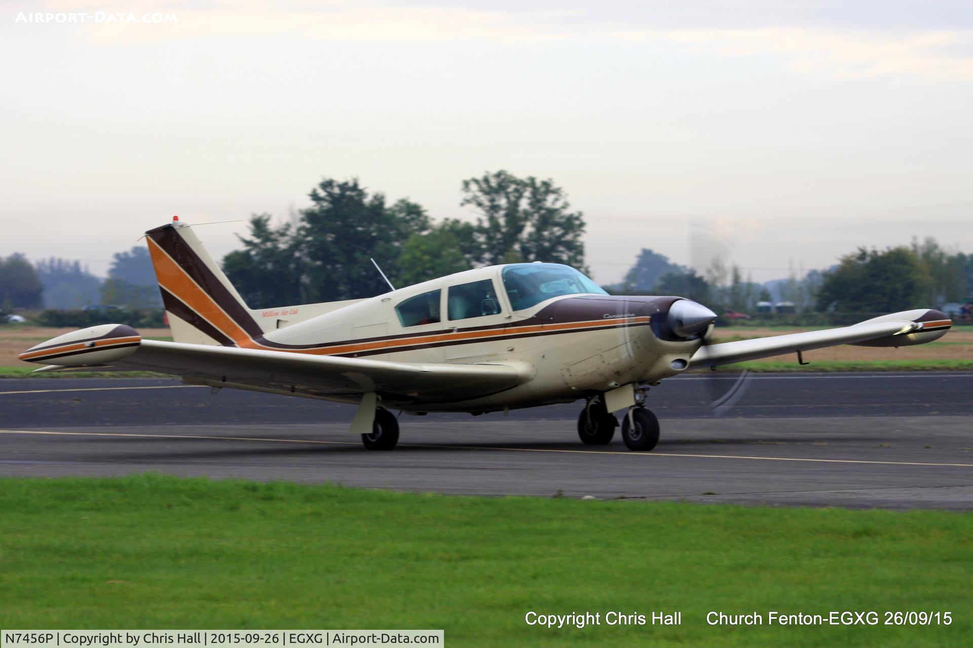 N7456P, 1961 Piper PA-24-250 Comanche C/N 24-2646, at the Yorkshire Airshow