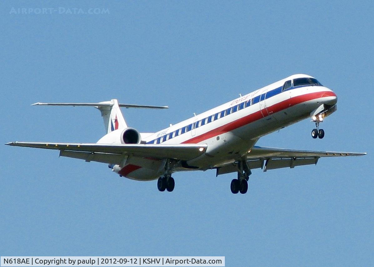 N618AE, 1998 Embraer ERJ-145LR (EMB-145LR) C/N 145097, At Shreveport Regional.