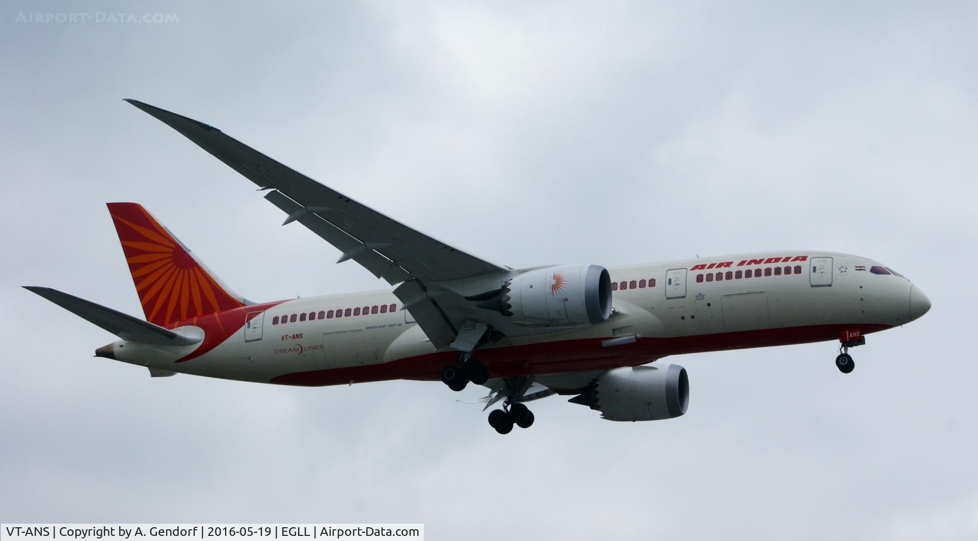 VT-ANS, 2014 Boeing 787-8 Dreamliner C/N 36290, Air India, seen here at London Heathrow(EGLL)