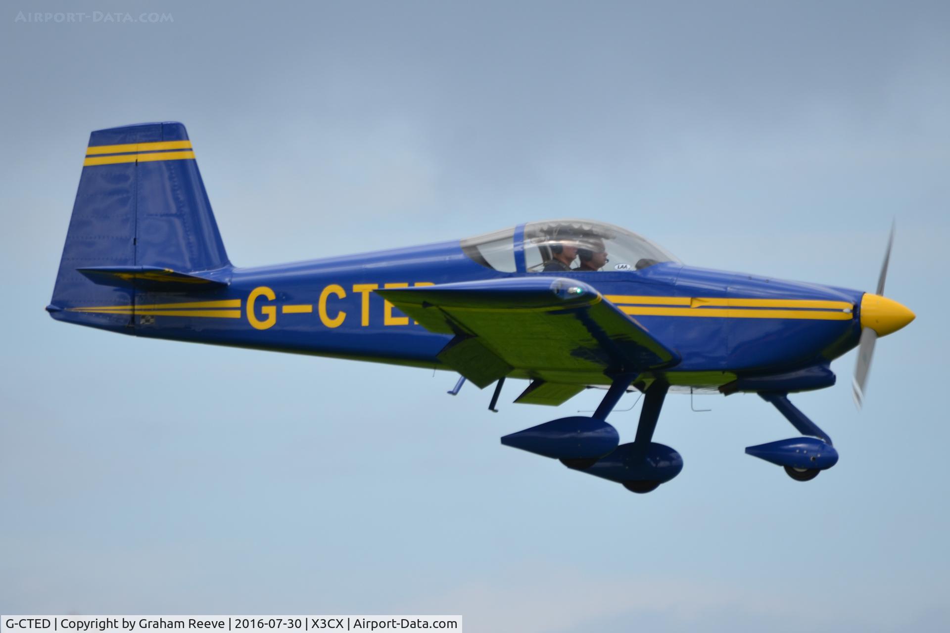G-CTED, 2007 Vans RV-7A C/N PFA 323-14631, Landing at Northrepps.