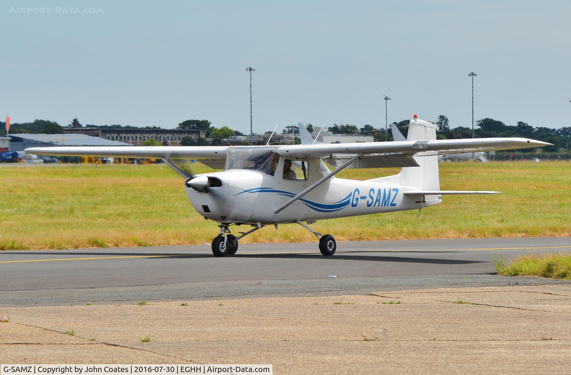 G-SAMZ, 1964 Cessna 150D C/N 150-60536, Taxiing in on arrival