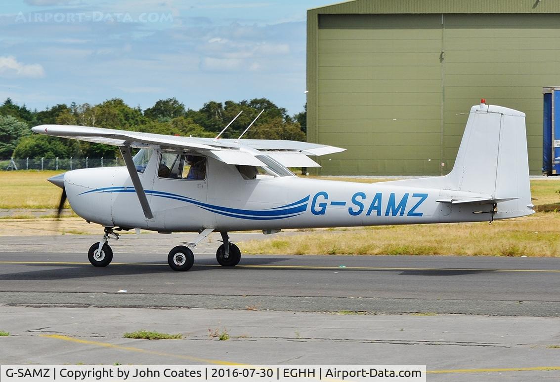 G-SAMZ, 1964 Cessna 150D C/N 150-60536, Taxiing to Bliss Avn