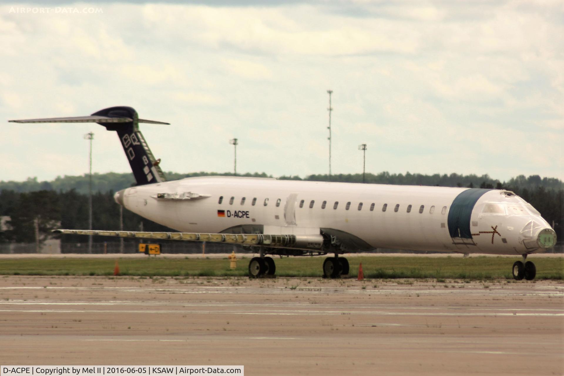 D-ACPE, 2001 Bombardier CRJ-701ER (CL-600-2C10) Regional Jet C/N 10027, Parked