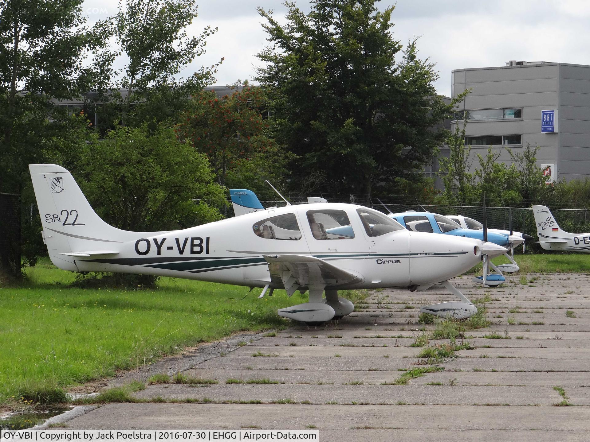OY-VBI, 2001 Cirrus SR22 G2 C/N 0043, OY-VBI on ramp of General Enterprise at GRQ
