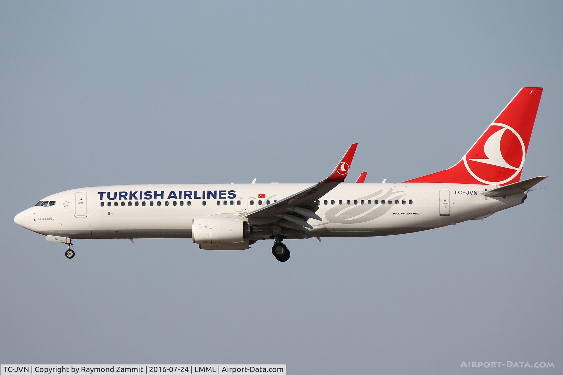 TC-JVN, 2016 Boeing 737-8F2 C/N 60018, B737-800 TC-JVN Turkish Airlines