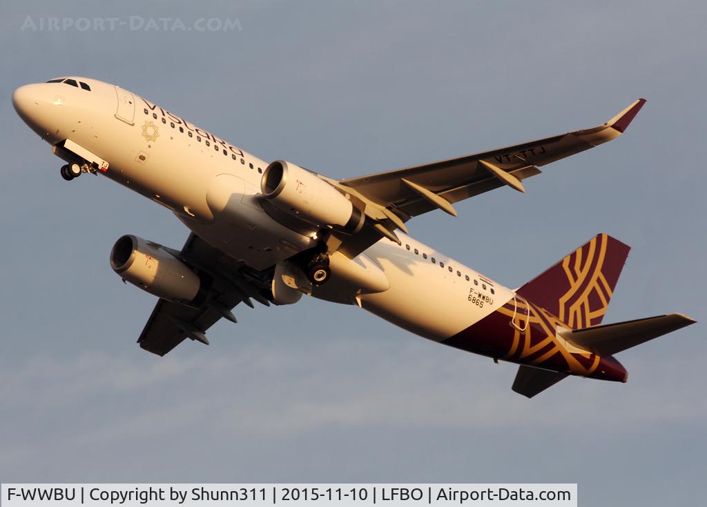 F-WWBU, 2015 Airbus A320-232 C/N 6865, C/n 6865 - To be VT-TTJ