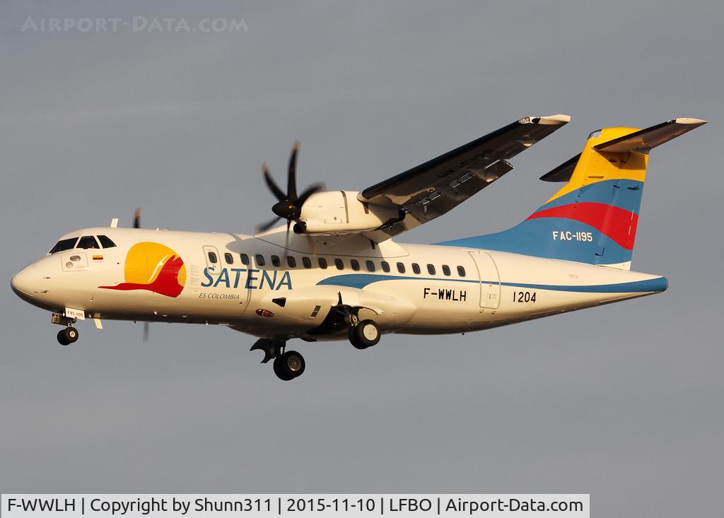 F-WWLH, 2015 ATR 42-600 C/N 1204, C/n 1204 - To be HK-5128 / FAC-1195 but stored as OY-YBP @ BLL