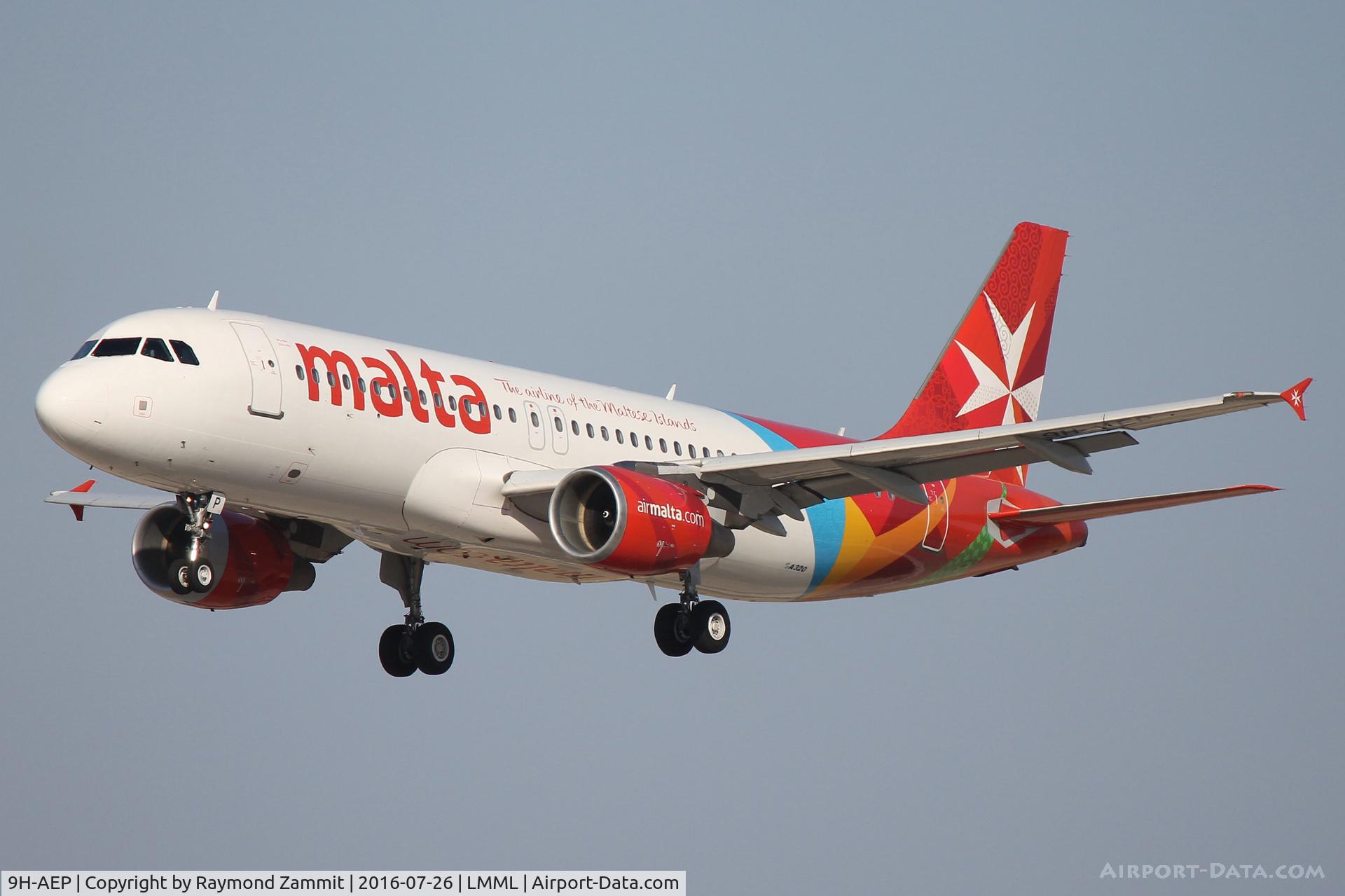 9H-AEP, 2007 Airbus A320-214 C/N 3056, A320 9H-AEP Air Malta