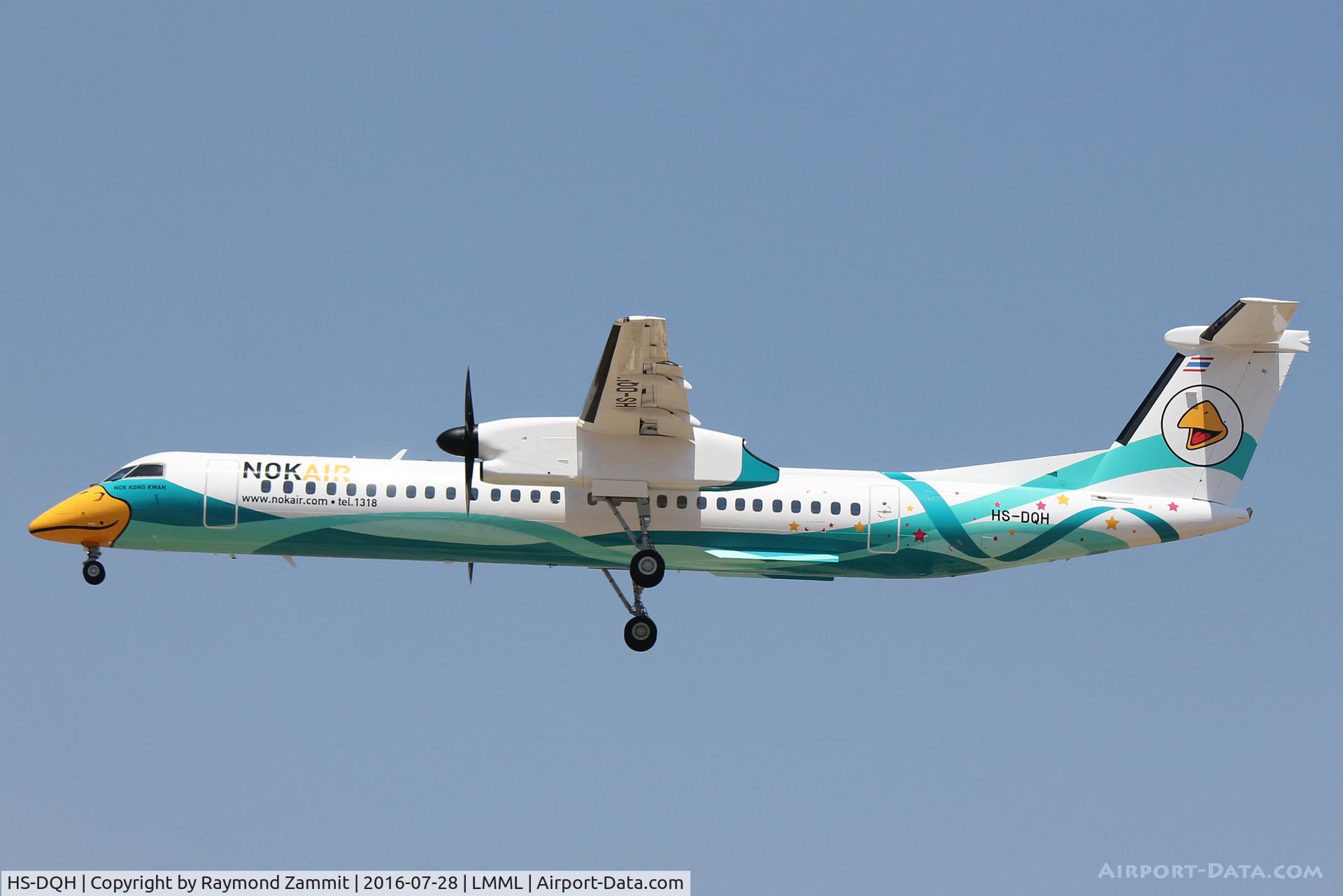 HS-DQH, 2016 De Havilland Canada DHC-8 402Q Dash 8 C/N 4530, DHC-8 HS-DQH Nok Air seen landing in Malta on delivery flight.