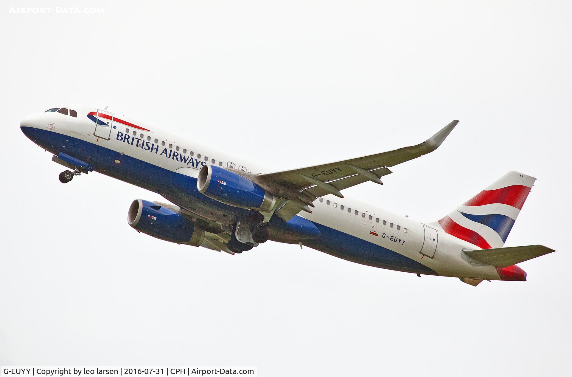 G-EUYY, 2014 Airbus A320-232 C/N 6290, Copenhagen 31.7.16