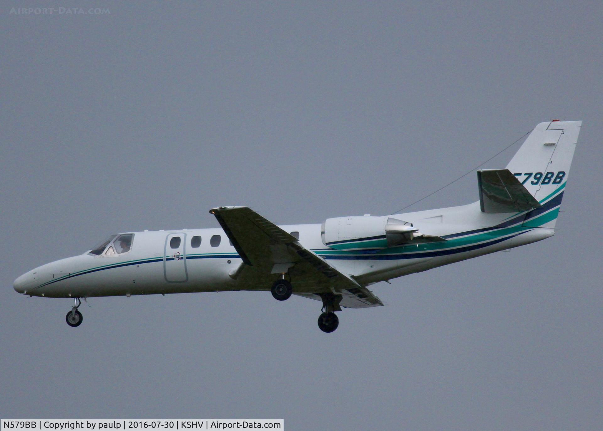 N579BB, 1991 Cessna 560 Citation V C/N 560-0108, At Shreveport Regional.