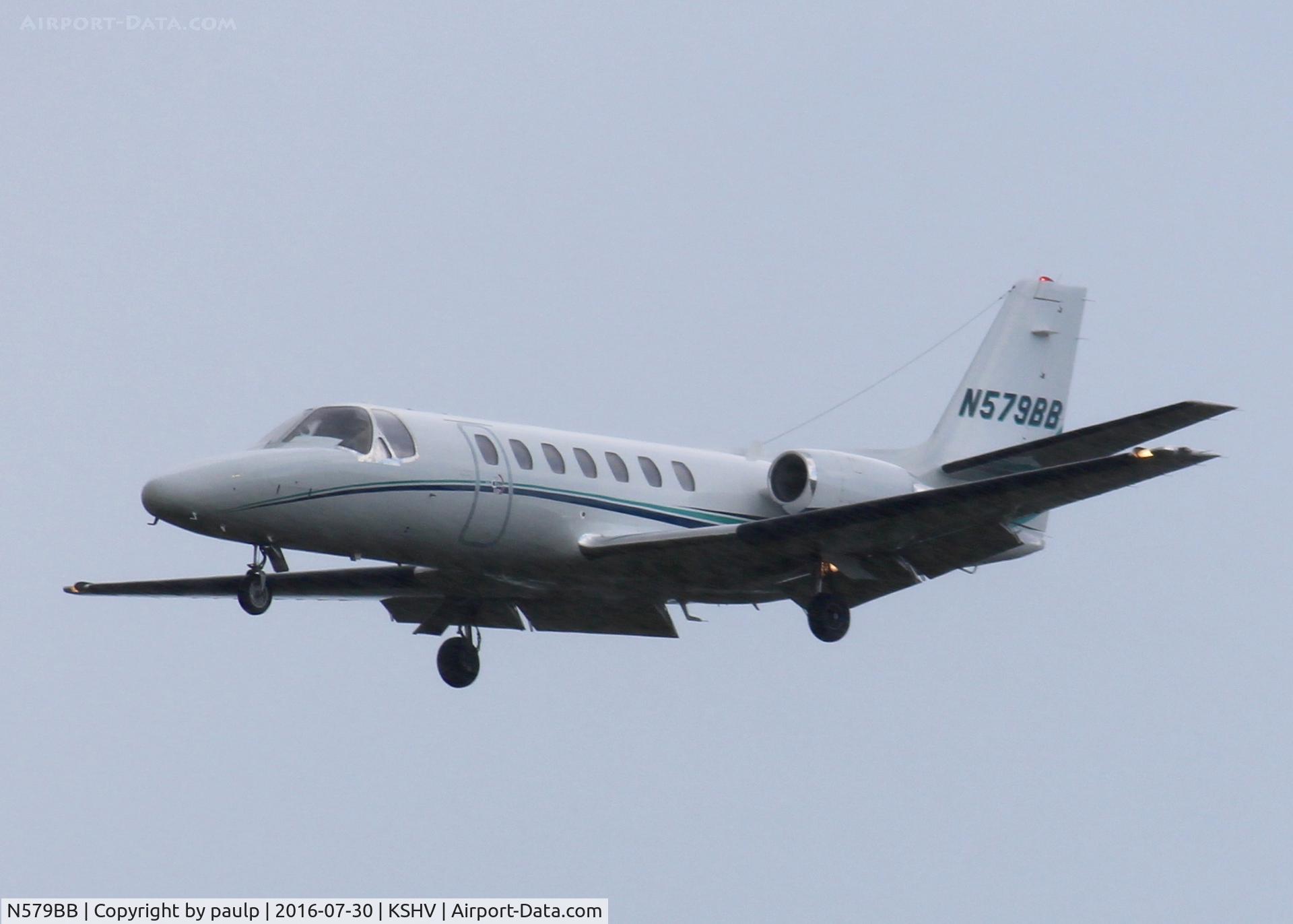 N579BB, 1991 Cessna 560 Citation V C/N 560-0108, At Shreveport Regional.