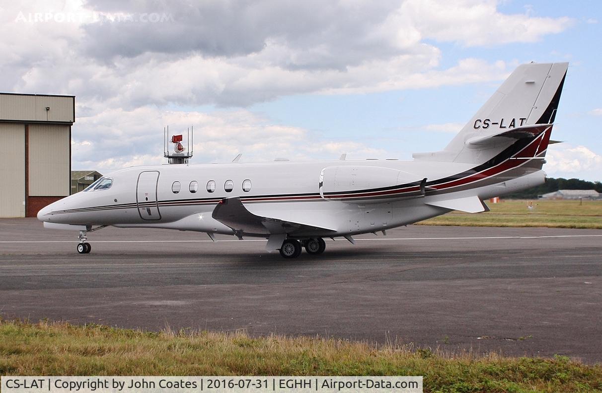CS-LAT, 2016 Cessna 680A Citation Latitude C/N 680A-0027, Arriving at Signatures