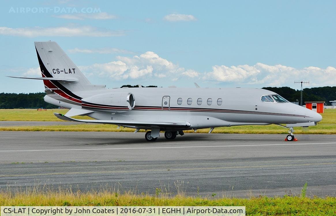 CS-LAT, 2016 Cessna 680A Citation Latitude C/N 680A-0027, Parking at Signatures