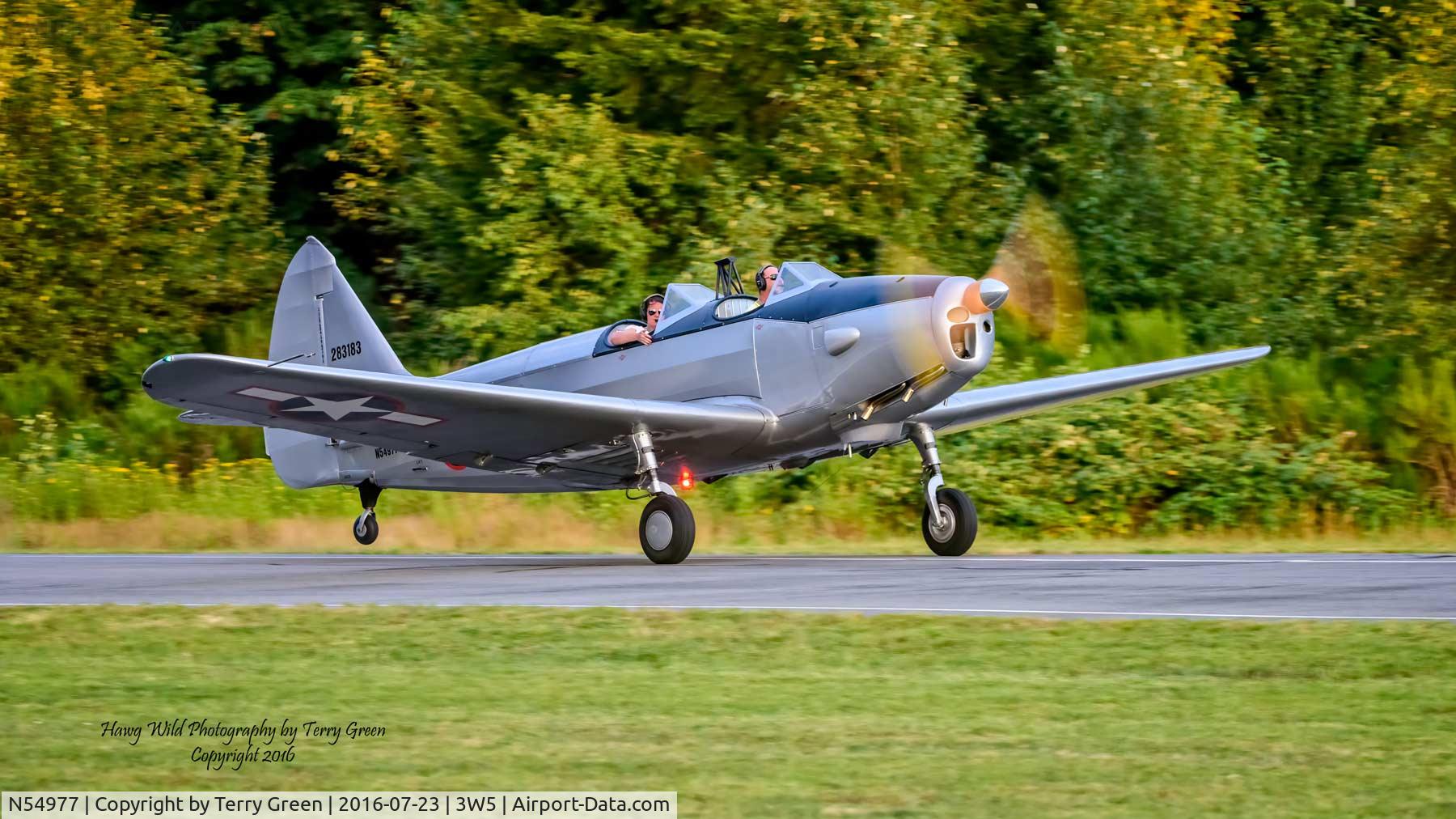 N54977, 1943 Fairchild M-62A C/N T43-5770, 2016 North Cascades Vintage Aircraft Museum Fly-In