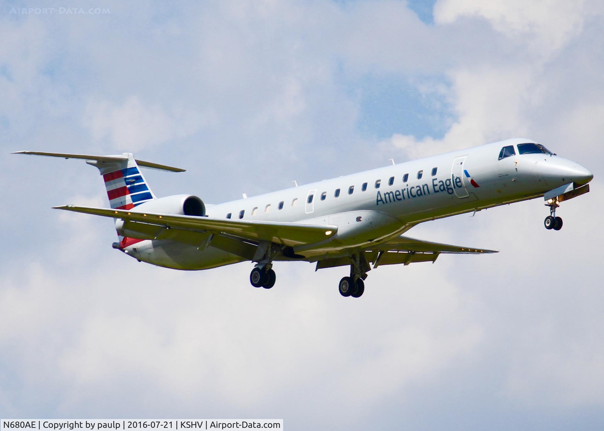 N680AE, 2004 Embraer ERJ-145LR (EMB-145LR) C/N 14500820, At Shreveport Regional.