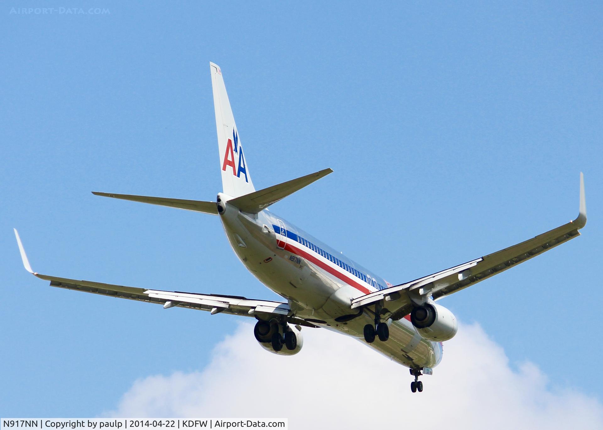 N917NN, 2013 Boeing 737-823 C/N 29572, At DFW.
