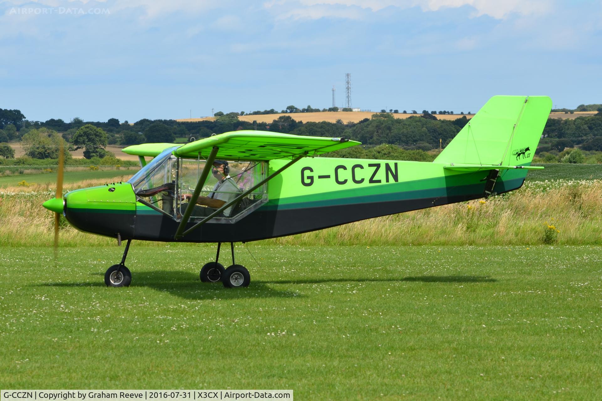 G-CCZN, 2005 Rans S-6ES Coyote II C/N PFA 204-14275, Just landed at Northrepps.
