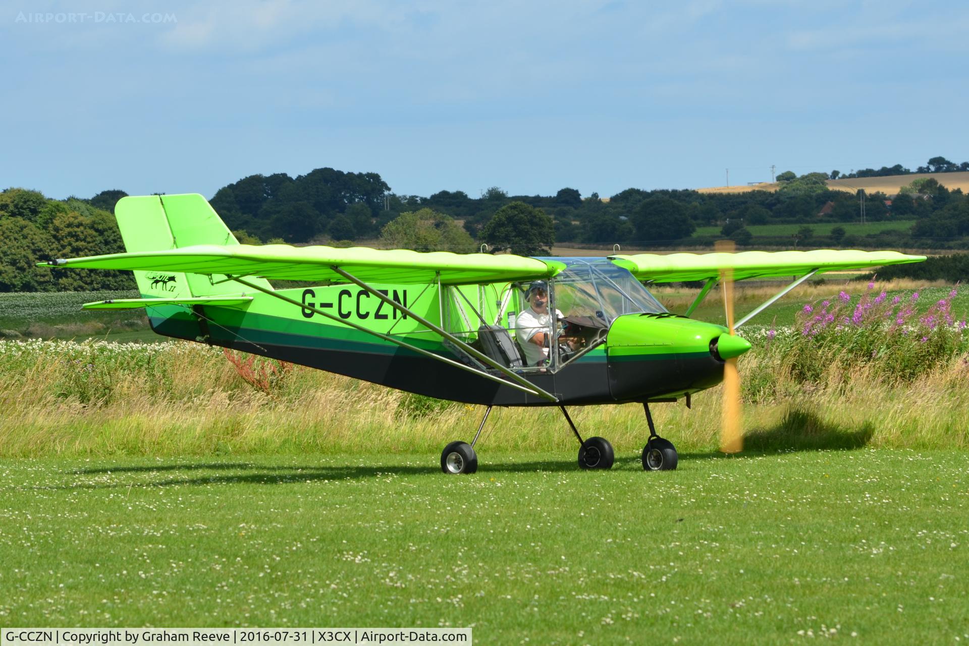 G-CCZN, 2005 Rans S-6ES Coyote II C/N PFA 204-14275, Just landed at Northrepps.