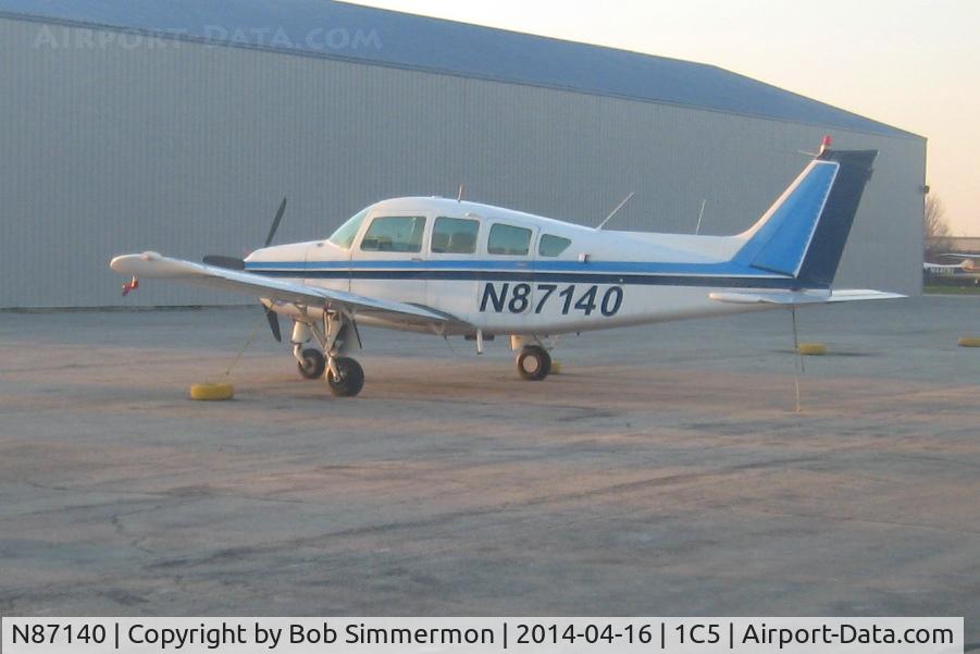 N87140, 1975 Beech B24R Sierra C/N MC-335, On the ramp in Bolingbrook, IL
