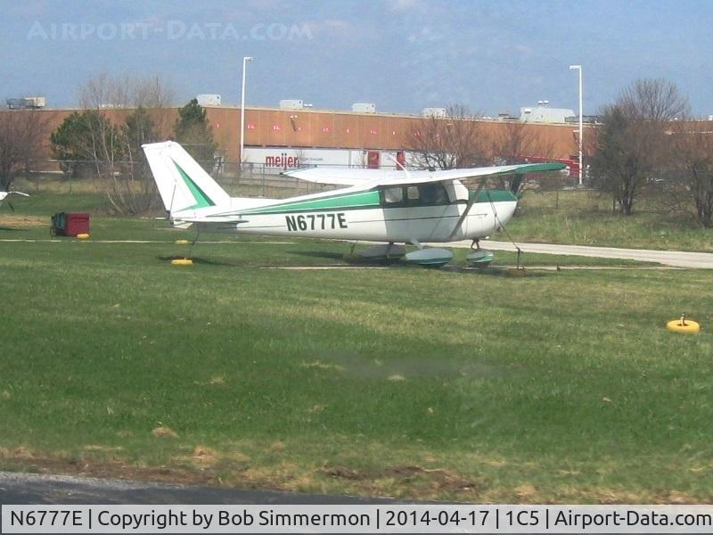 N6777E, 1959 Cessna 175A Skylark C/N 56277, On the ramp in Bolingbrook, IL