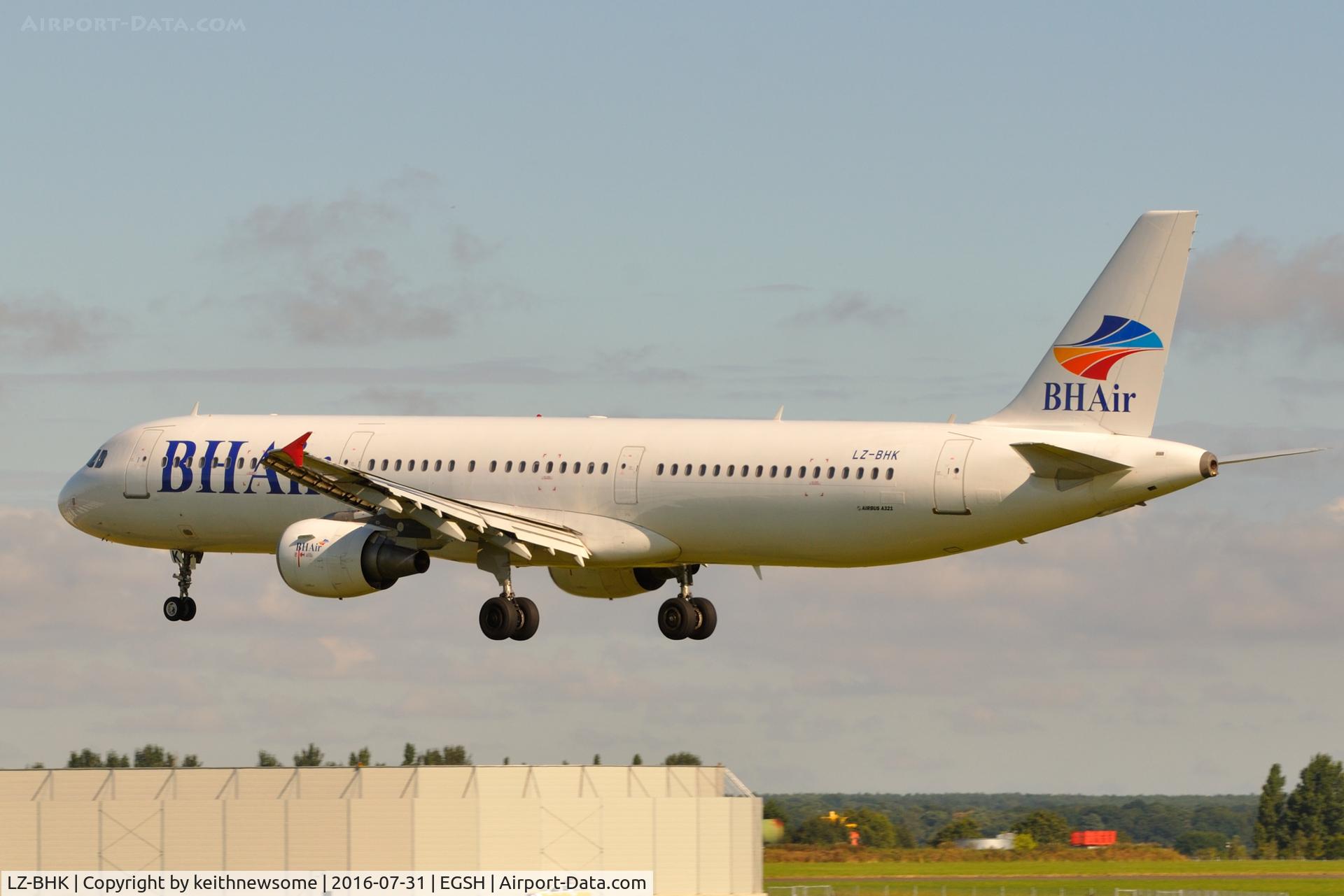 LZ-BHK, 2001 Airbus A321-211 C/N 1554, Return Visitor.
