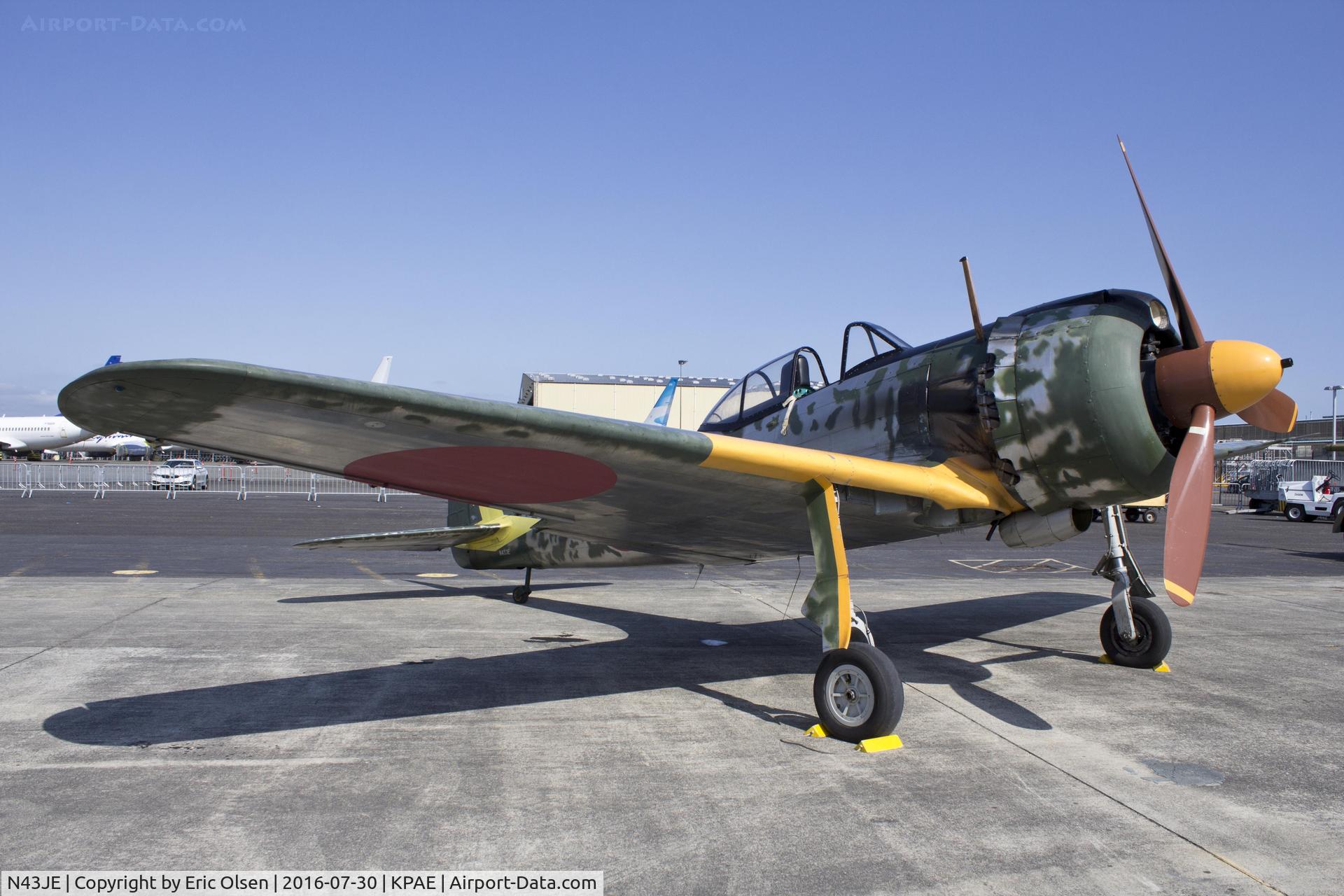 N43JE, 2004 Texas Aircraft Factory Inc Nakajima Ki-43 IIIA Replica C/N HAYABUSA 1, Oscar at the 2016 FHC Skyfair.