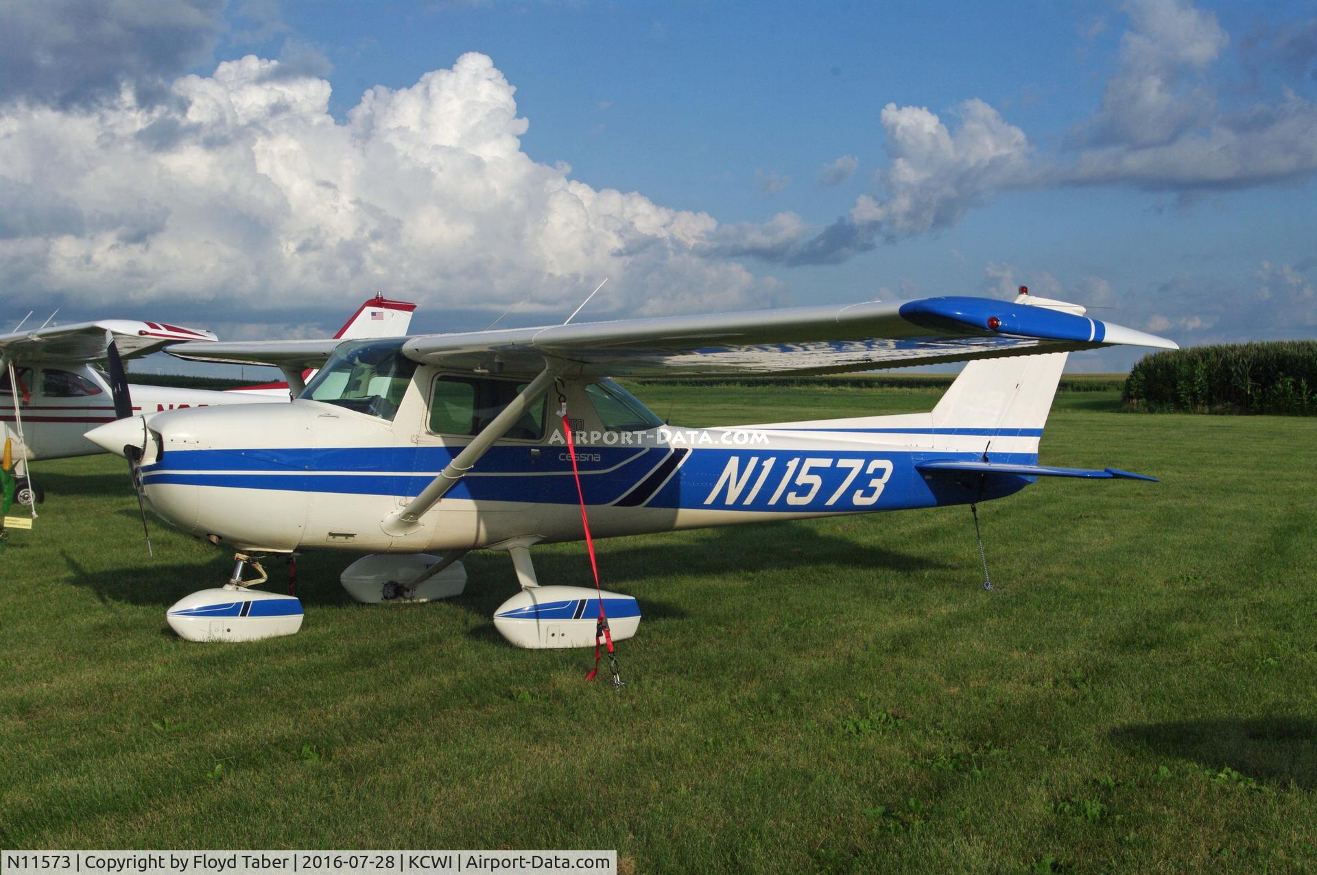 N11573, 1973 Cessna 150L C/N 15075533, CESSNA 150 FLY IN