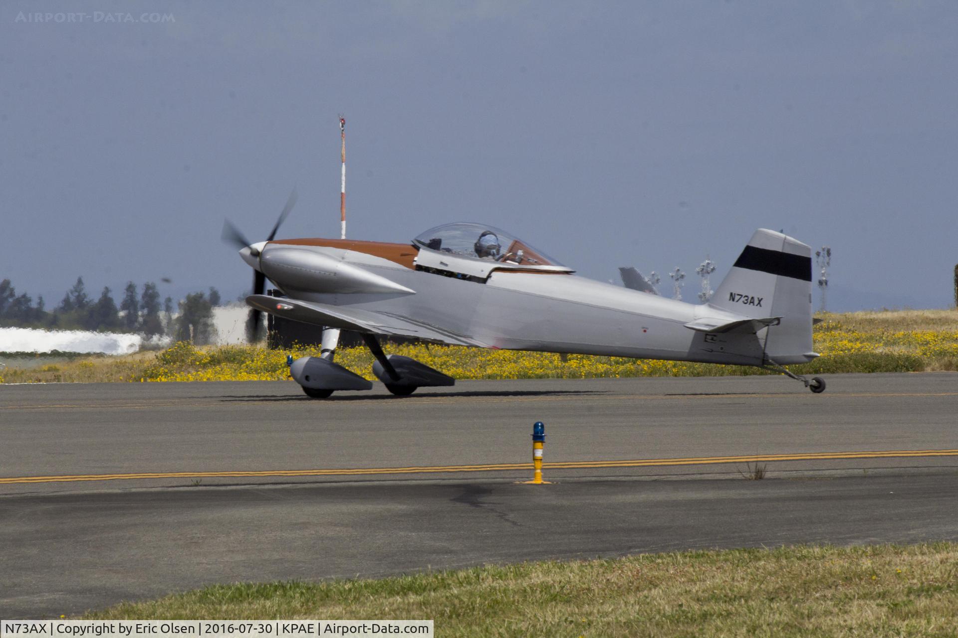 N73AX, 1990 Vans RV-3 C/N 11024, RV-3 taxing by before the flying started for the 2016 FHC Skyfair.
